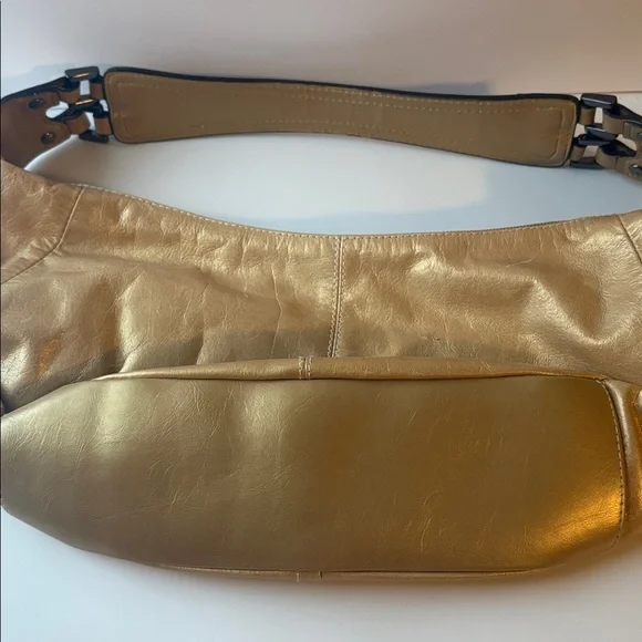 Giani Bernini Gold Hobo Shoulder Bag - Picture 6 of 8